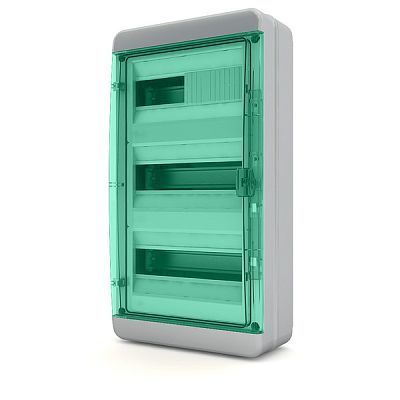 Бокс навесной Tekfor BNZ 65-36-1 на 36 модулей c клеммами, зелёная дверь – купить в Видном по выгодной цене в интернет-магазине Артем Тулс 01-03-042